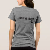 スカル海賊版ハロウィーンTシャツ トライブレンドＴシャツ (裏面)