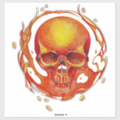 スカル火災 シール (シート)