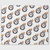 スカル爆弾漫画 ラッピングペーパー (フラット)