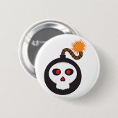スカル爆弾漫画 缶バッジ (正面&裏面)