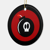 スカル爆弾 セラミックオーナメント (左)