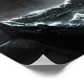 スカル状の島 | AIアートポスター ポスター (角)