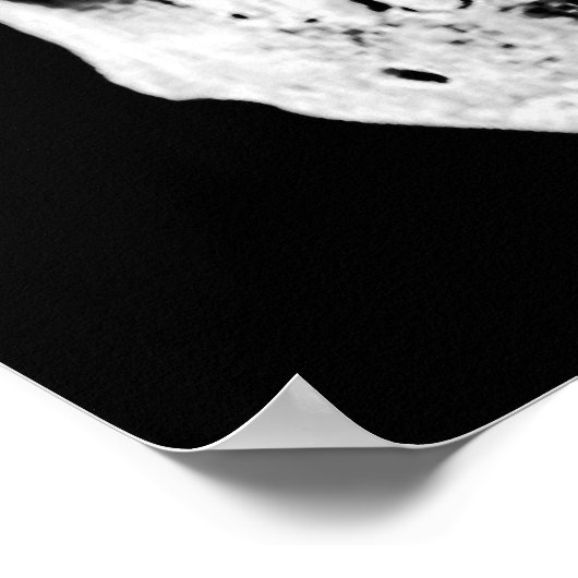 スカル白黒ファンタジーメタルロック ポスター (角)