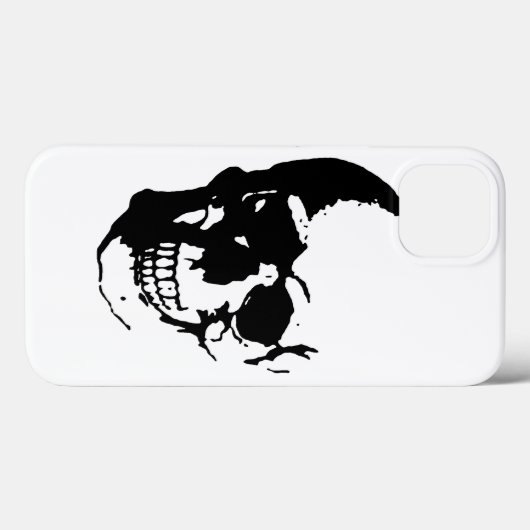 スカル白黒メタルファンタジーアートiPadエアケース Case-Mate iPhoneケース (裏面 (横))