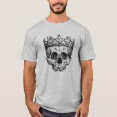 スカル着用クラウンゴシックスケッチ Tシャツ (正面)