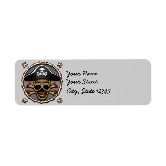 スカル石骨海賊 ラベル (正面)