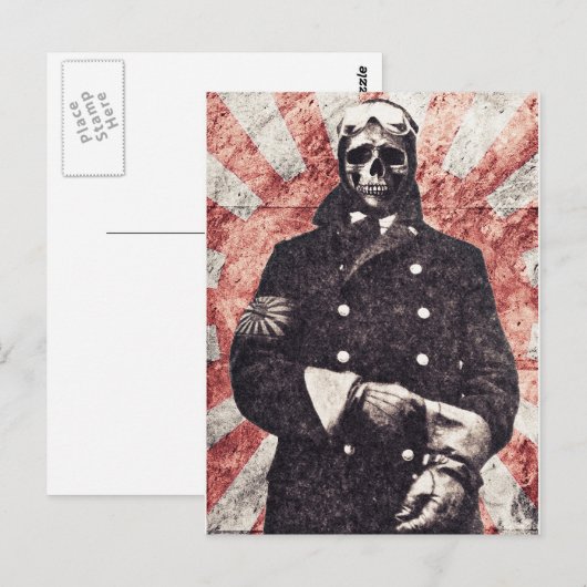 スカル神風 ポストカード (正面/裏面)