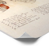 スカル筋肉顎解剖学プリント フランスの ポスター (角)