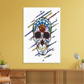 スカル糖スカル キャンバスプリント (インサイチュ (リビング))