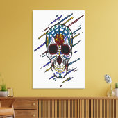 スカル糖スカル キャンバスプリント (インサイチュ (リビング))