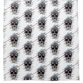 スカル糖スカル シャワーカーテン