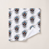 スカル糖スカル バスタオルセット (ウォッシュタオル)