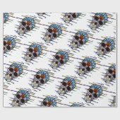 スカル糖スカル ラッピングペーパー (フラット)