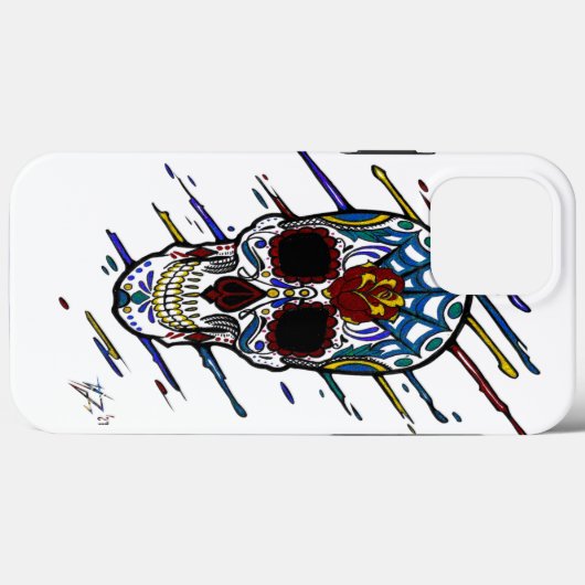 スカル糖スカル Case-Mate iPhoneケース (裏面 (横))