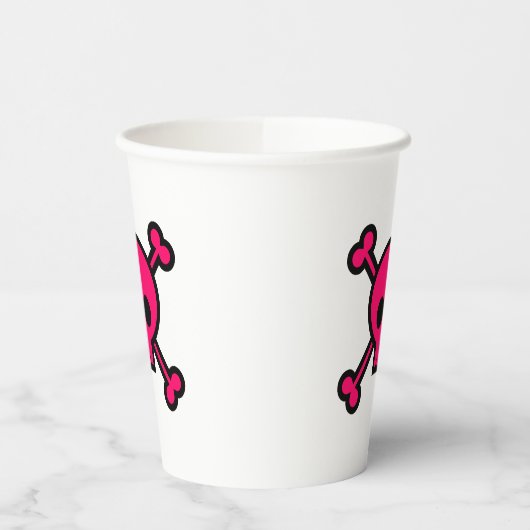 スカル紙カップ 紙コップ (左)