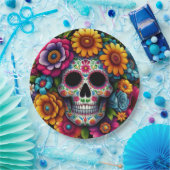 スカル紙プレート! ペーパープレート (パーティー)