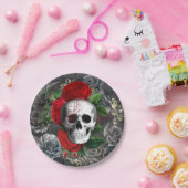 スカル紙プレート ペーパープレート (パーティー)