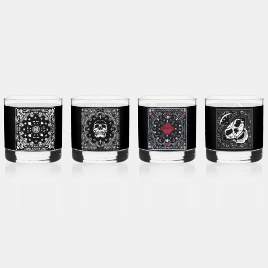 スカル級 ウイスキーグラス (正面)