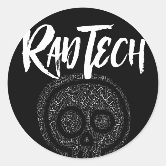 スカル素晴らしい技術の用語 ラウンドシール (正面)