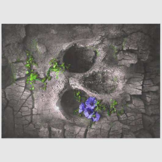 スカル素朴12デコページティッシュペーパー 薄葉紙 (正面)