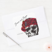 スカル結婚エンベロープシール スクエアシール (封筒)