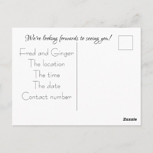 スカル結婚ズポピー ポストカード (裏面)