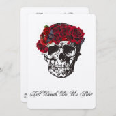 スカル結婚式招待状 – ティルデスDo Us Part 招待状 (正面/裏面)