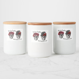 スカル結婚- Until U.S. Do Part Beer Bottle フードラベル