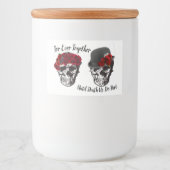 スカル結婚- Until U.S. Do Part Beer Bottle フードラベル (正面)