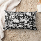 スカル統一された枕 ランバークッション (ブランケット)