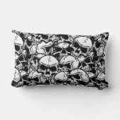 スカル統一された枕 ランバークッション (裏面)