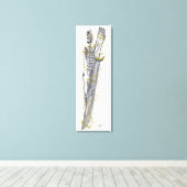 スカル翼 キャンバスプリント (インサイチュ (ウッドフロア))