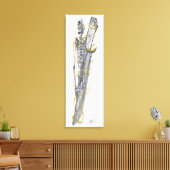 スカル翼 キャンバスプリント (インサイチュ (リビング))