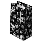 スカル背景 スモールペーパーバッグ (裏面アングル)