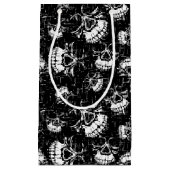 スカル背景 スモールペーパーバッグ (正面)