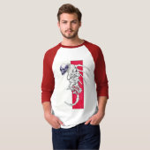 スカル脊椎 Tシャツ (正面フル)