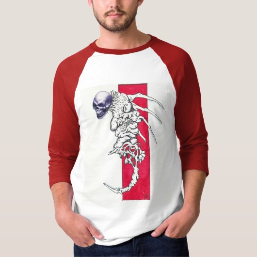 スカル脊椎 Tシャツ (正面)