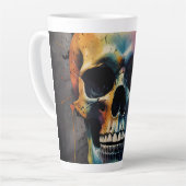 スカル色頭 カフェラテマグ (左アングル)