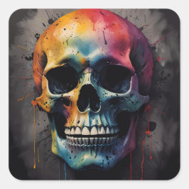 スカル色頭 スクエアシール