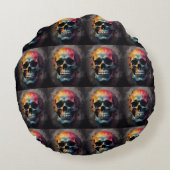 スカル色頭 ラウンドクッション (裏面)