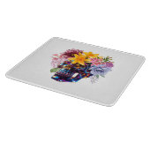 スカル花びら カッティングボード (角)