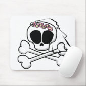 スカル花嫁ギフト マウスパッド (マウス)