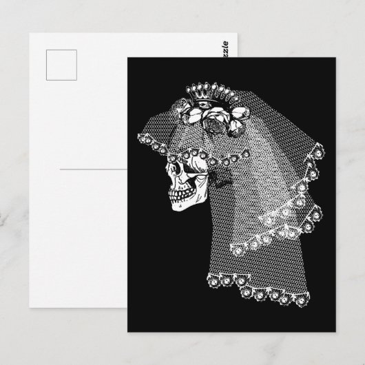 スカル花嫁 ポストカード (正面/裏面)