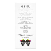 スカル花嫁、レインボー結婚レズビアンのメニューカード ラックカード (裏面)