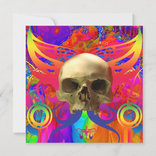 スカル蝶の色 カード (正面)