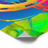 スカル蝶の色 ポスター (角)