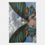 スカル蝶 キッチンタオル (縦)