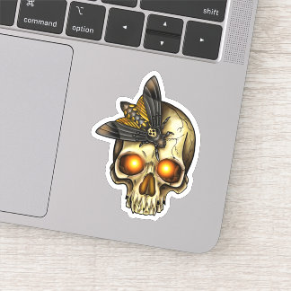 スカル蝶 シール