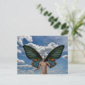 スカル蝶 ポストカード (スタンド正面)