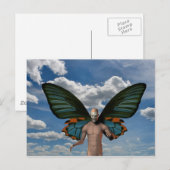 スカル蝶 ポストカード (正面/裏面)